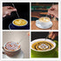 38 Cookie Stencils + Latte Art Pen - Cake Decoration Templates for Coffee & Cappuccino