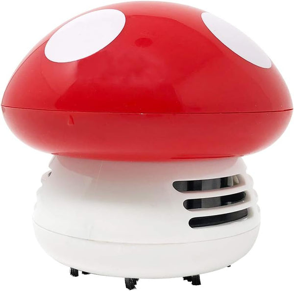 allydrew Cute Portable Mini Vacuum Cleaner for Home and Office, Mushroom