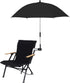 Universal Adjustable Beach Chair Umbrella with Clamp, Clip on Sunshade for Stroller,