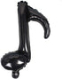 20pcs Music Note Balloons, Mylar Foil Party Balloons for Music Themed Birthday, Concert, Band, Bar Decorations (Black)