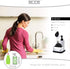 ZCCZ White Soap Dispenser with Sponge Holder, Kitchen Soap Dispenser Pump, Sponge Caddy and Brush Holder 3 in 1 Set Organizer for Sink Countertop, Removable Tray, Marble Look (BRUSH NOT INCLUDED)