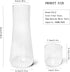Set (30 oz/850ml) ZILJJ Clear Bedside Water Carafe with Tumbler Glass for Bedroom, Mouthwash Decanter for Bathroom