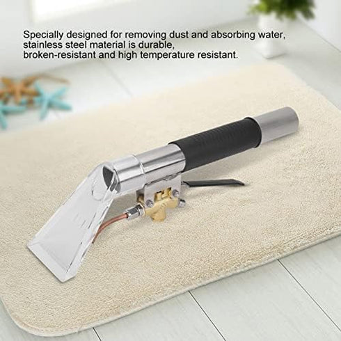 POCREATION Carpet Extractor Wand, Stainless Steel Hand Tool for Upholstery, Great for Spotting