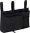 Bunk Bed Organizer, Bedside Storage Caddy, Hanging Pocket for Camp, Dorm Room, Hospital Bed Rail, Black