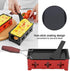 Cheese Raclette Stove Set, Carbon Steel Portable Non-stick Baking Tray with Spatula for Home Kitchen Grilling (Red)