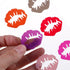 Furimuk 18 Pieces Silicone Drink Markers for Wine Glasses, Beard Lip Shape Charms for Valentine's Day, Christmas Party