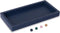 Small Silicone Bathroom Vanity Tray, Rectangle Soap and Sponge Holder for Kitchen Sink