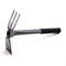 ZOG Garden Big Hand Digger and Hoe Combo - Heavy Duty Hand Tiller, Garden Hoe, Cultivator with Non-Slip Handle