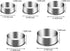 5 Pieces Biscuit Cookie Cutters Set, Stainless Steel Round Cookie Cutters in Graduated Sizes