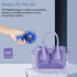 Mini Portable Fan, Powerful Handheld Rechargeable Fan with LED Display, 3 In 1 Personal Fan (Blue)