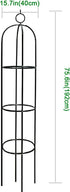 LeJoy Garden 100% 6.3 Tower Obelisk Garden Trellis Metal Feet Tall Plant Support for Climbing Vines and Flowers