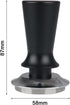 Espresso Coffee Hand Tamper, 58mm Aluminum Handle Spring Loaded Calibration Tamper with Stainless Steel Base