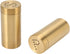 Gold Spice Jar, 2 Pcs Stainless Steel Rustproof Screw Open Top Seasoning Shaker Bottle for Salt, Sugar, Pepper