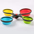 Collapsible Measuring Cups and Spoons, 8 Piece Set Portable Food Grade Silicone for Liquid & Dry Measuring