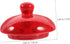 Tea Cup Lid, Ceramic Teapot Supply, Replacement Accessory for Retro Teacup Lid, Vintage Red Teapot Supplies