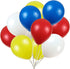 KADBANER 100 Pack 12 Inch Latex Balloons, White Yellow Red Blue