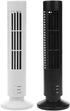 Portable Air Cooler, Vertical Bladeless Fan, USB Desktop Air Conditioner Mini Cooling Tower for Home Office (Black)