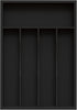 Bamboo Silverware Organizer, Kitchen Drawer Utensil Holder, Cutlery Tray & Spoon Storage with Grooved Drawer Dividers