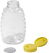 12 Pack 16 Little Giant Plastic Honey Jar | Skep-Style Jar | Honey Squeeze Bottle with Flip-top Lid | Plastic Honey