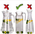 Glass Water Pitcher Lids - Food Grade Plastic Anti-Dust Stoppers for Water Jug, 2 Pieces (White)