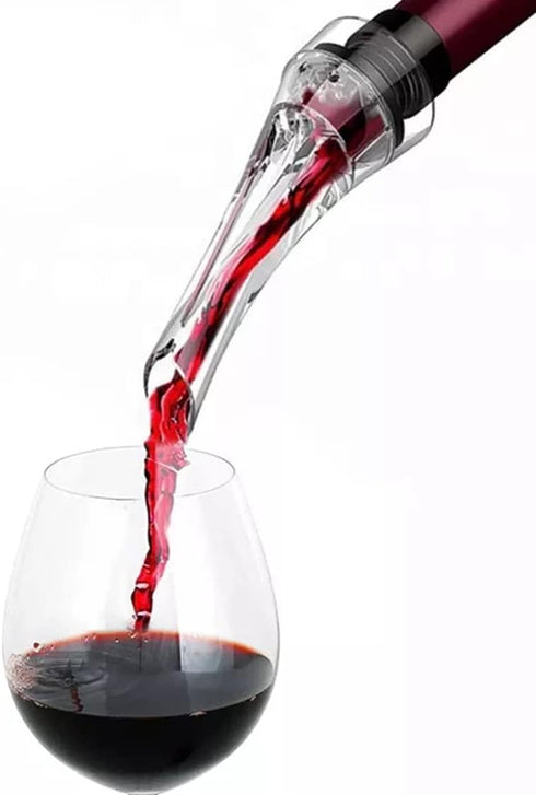Wine Pourer Aerator, Wine Decanter Accessories, Gifts for Women and Men, Clear Wine Aerator Pourer
