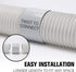 HOXHA 2 Pack Portable Air Conditioner Hose with Coupler 5.9 Inch AC Exhaust Vent Duct Hose Universal AC Tube Hose Kit