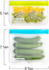 Reusable Food Storage Bags, 10 Pack Dishwasher Safe Freezer Bags, BPA Free Silicone, Leakproof for Travel
