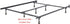 CAFORO Replacement Bed Frame Feet, 2-Piece Steel Stem Plastic Glide Legs to Replace Wheels (Set of 4)