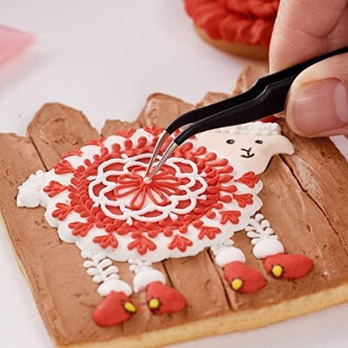 Fondant Tool Sharp Head Tweezers - Set of 2 for Sugar Pearls and Candy Beads