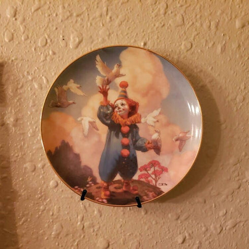 Wall Mount Metal Display Stand, Black Easel for Photos, Decorative Plates, Tablets, and Art with Anchors and Screws