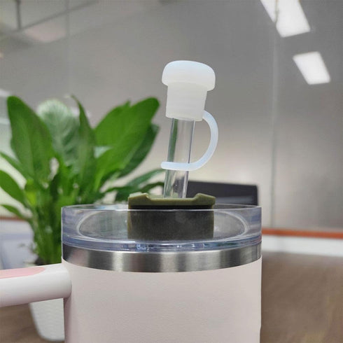 1Pc Straw Cover Suitable for Stanley Tumbler Cups All OZ,Straw Caps for 6-10 mm Straw, Reusable Drinking Straw Covers Cap, Food-Grade Silicone Straw Cap,Soft Straw Topper,Kitchen Utensils and Gadgets by GANPUB