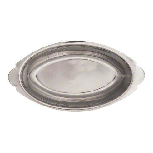 Winco Stainless Steel Oval Au Gratin Dish, 15-Ounce