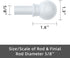 Curtain Rods for Windows 48 to 84-93 Inch, 5/8 Inch Decorative Heavy Duty Metal Set with Brackets