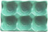 Ceramic Egg Holder - Porcelain Fresh Egg Tray for Fridge Countertop Kitchen Storage, Holds Half Dozen 6 Cups