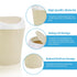 QLFJ-FurDec 4 8 Countertop Pcs Plastic Mini Trash Can Wastebasket with Rolls Trash Bags, Tiny Bathroom Trash Can
