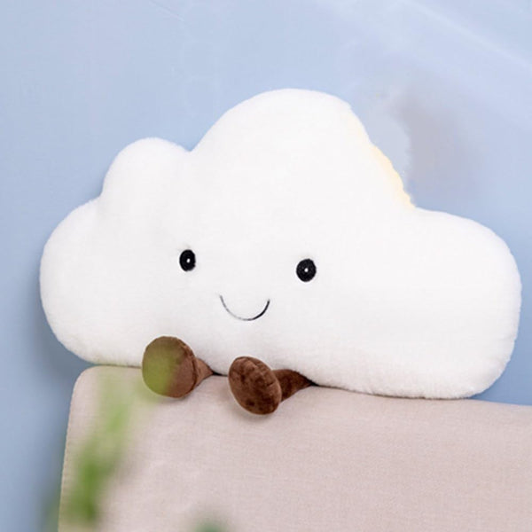 Cloud Cushion Pillow, Cartoon Clouds Shaped Throw Pillows for Bedroom, Office, Car
