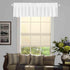 White Valance for Window, Kitchen Valance Curtains, 52 X 18 Inch Long Rod Pocket Farmhouse Panel