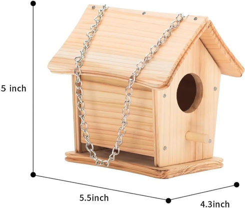 2pc DIY Birdhouse Kit, Cedar Wood Bird House Kits Bulk for Adults, Art Craft Outdoor Birdhouse, Solid Wood Weather