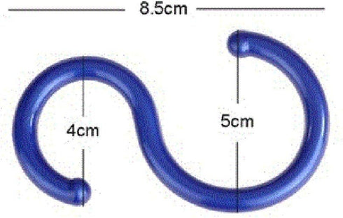 esowemsn 24pcs S Shaped Colored Plastic Hanging Hooks, Home Kitchen Accessories