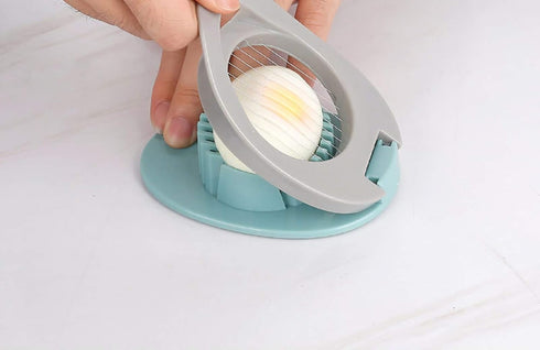5mm Green Stainless Steel Egg Slicer & Strawberry Cutter - Perfect Slices