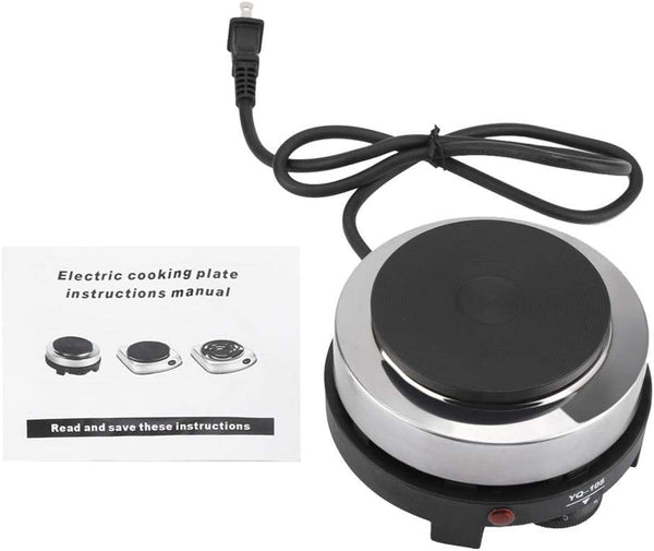 Nikou Electric Mini Stove, Portable 500W Cooking Plate Hot Plate Multifunction Home Heater (US Plug 110V)