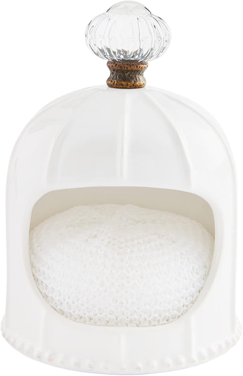 Mud Pie Sponge Caddy, Ceramic Door Knob, 6 1/2" x 4 1/2",