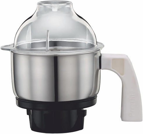 Preethi MGA-504 Stainless Steel Genie Jar, 0.5-Liter, Silver for Eco Twin, Plus/Chef Pro and Blue Leaf