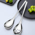 6-Piece Serving Spoons Set, Stainless Steel Serving Tablespoons, 9.4 Inches Large Serving Spoon for Buffet Parties