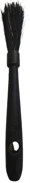Rattleware 7.5" Black Espresso Machine Grinder Brush - Durable Handle for Home and Cafe Cleaning