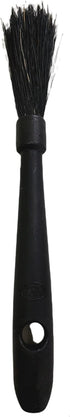 Rattleware 7.5" Black Espresso Machine Grinder Brush - Durable Handle for Home and Cafe Cleaning