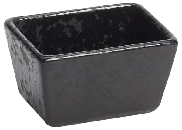 American Metalcraft PSBL Artisanal Porcelain Sugar Packet Holder, Black, 5-Ounces