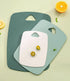 Plastic Cutting Board Set of 3 - Thick Chopping Boards for Kitchen, Easy Grip Handle, Dishwasher Safe (Green, 3Pcs)