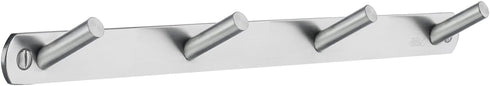 B1064 Quadruple Coat Rack - Brushed Stainless Steel