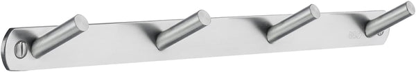 B1064 Quadruple Coat Rack - Brushed Stainless Steel